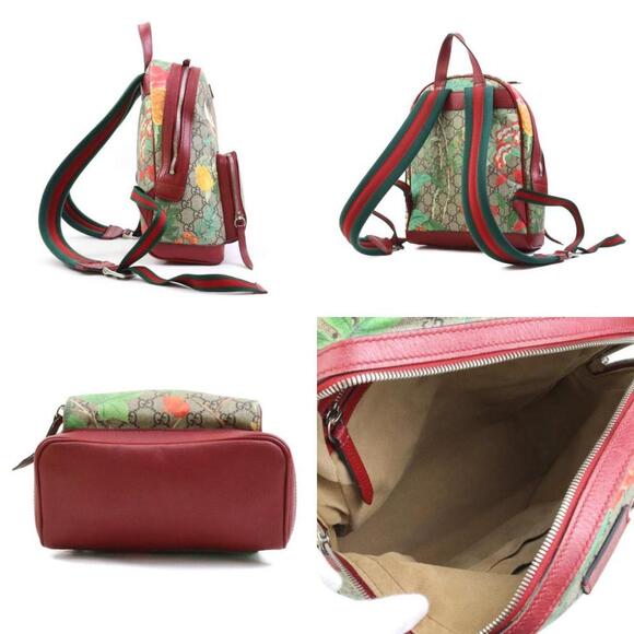 GUCCI Brown Leather Backpack - Picture 2 of 5